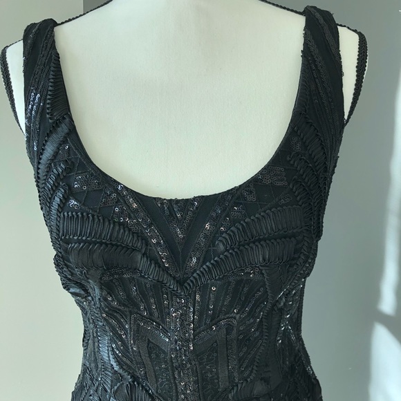 David Meister beaded Sequin Dress - Picture 3 of 7